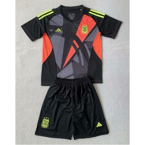 Maglia Calcio Argentina Portiere Prima Divisa Bambino Copa America 2024 Manica Corta (+ pantaloncini)